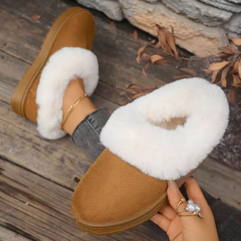 Isola Boots in Light Brown – Women’s winter ankle boots with plush lining