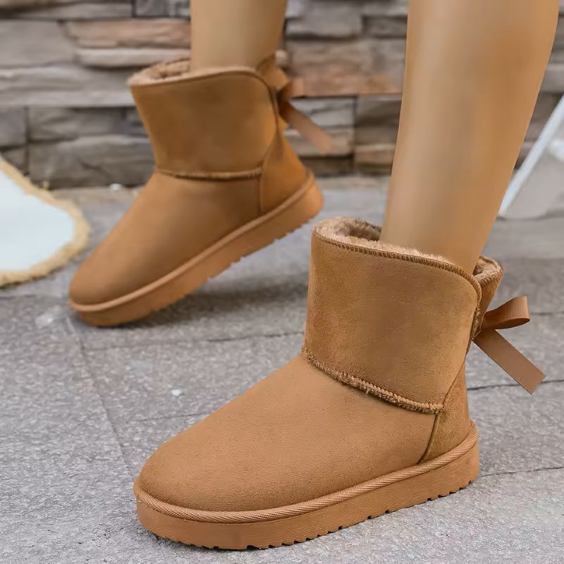 Elara fur-lined winter boots in brown with plush lining